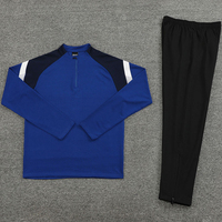 Conjunto Deportivo Unisex con Capucha, Estilo Sólido, Media Cremallera, Manga Larga, Bloques de Color, Secado Rápido, Antiarrugas, Algodón Ligero, Verano