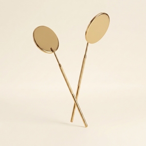 Miroir ovale pour cils, outil d'inspection des cils, miroir plat mat nude pour artistes en extensions de cils, réflexion claire, miroir d'inspection de la symétrie, poignée antidérapante - Product Image 3