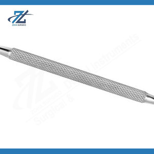 Double-Sided Nail Cuticle Pusher & Foot File Stone Stainless Steel Manicure Pedicure Tool for Gel Polish <b>Removal</b> Pakistan - Product Image 4