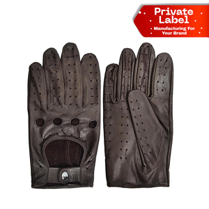 Gants de conduite classiques en cuir non doublé, prix d'usine, OEM, sur mesure, haute qualité, pour hommes et femmes, doux - Product Image 1