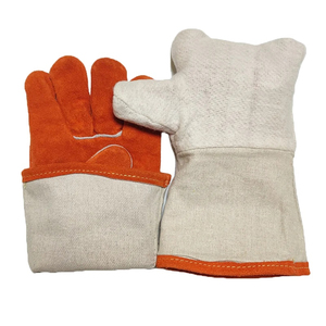 Gants de soudage en cuir de vachette pleine fleur, ignifuges, résistants à la chaleur, personnalisés pour hommes et femmes, gants de sécurité robustes - Product Image 2