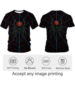 Camiseta de Alta Calidad Premium con Estampado Personalizado, 100% Poliéster, Tejido de Punto, Compresión, Cuello Redondo, Hombros Caídos, Manga Corta para Hombre - Product Image 4