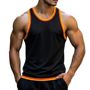 <b>Men's</b> Athletic Tank Top Wholesale Customizable Quick Dry Bodybuilding Vest Breathable Muscle <b>Singlet</b> Gym Workout Tank Tops <b>Men</b> - Product Image 6