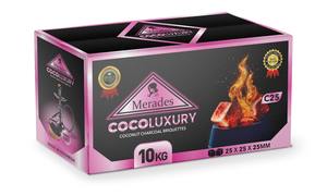 Charbon à chicha hexagonal de luxe Coco, briquettes indonésiennes par Merades, chaleur longue durée, performance de luxe pour l'exportation à Istanbul - Product Image 2