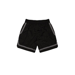 Pantalones cortos de malla sólidos personalizados para hombre al por mayor, cintura elástica transpirable, secado rápido, a prueba de viento, 100% poliéster, personaliza tu propio logotipo - Product Image 1