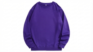 เสื้อสเวตเชิ้ตคอกลมสีน้ำเงินรอยัลสำหรับผู้ชาย แบรนด์ Bapehoodie ทรงปกติ ผ้าถัก สีพื้น แขนยาว สไตล์ลำลอง - Product Image 5