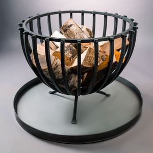 Fira Pits Metal Fire Pit Outdoor Wood Burning <b>Firepit</b> Firebowl Fireplace Heater Log Charcoal Burner <b>Camping</b> Outside Patio - Product Image 6