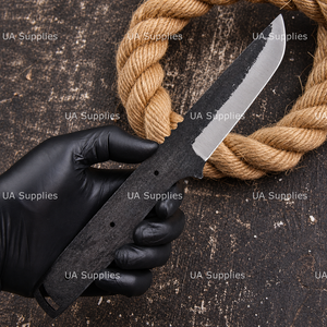 Cuchillo de Acero al Carbono Drop Point al Mejor Precio al por Mayor, Hoja Recta de 0.5mm de Grosor, No Ajustable, para Camping y Bricolaje UA - Product Image 2