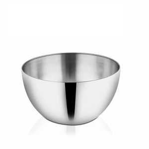 Tazón para Mezclar de Acero Inoxidable de Grado Alimenticio, Recipiente Profundo Plateado para Ensaladas y Sopas, Vajilla de Cocina para Restaurantes, Apto para Lavavajillas y Horno - Product Image 1