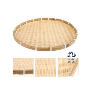 Bandeja de Bambú Aprobada por Clientes, Acabado Higiénico, Material Duradero, Ideal para Servir Bebidas y Exhibir Productos, Mejora la Apariencia - Product Image 1