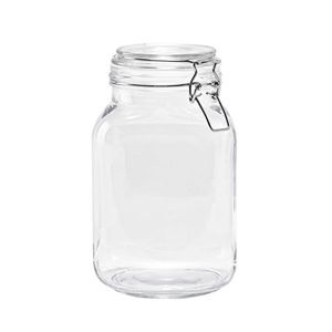 67 oz coperchio di vetro del coperchio di stoccaggio contenitore elegante barattolo di vetro per ingredienti secchi e conservazione degli alimenti - Product Image 1