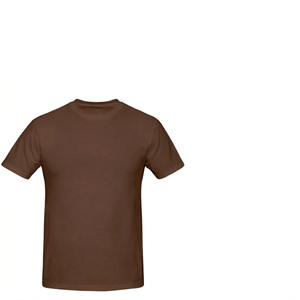 Camiseta Casual de Algodón para Hombre, Manga Corta, Cuello Redondo, Color Sólido, Cómoda para Uso Diario, Suministro del Fabricante - Product Image 1