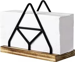 Premium Design Metal Napkin Stand For Dining Table And <b>Kitchen</b> Elegant <b>Tissue</b> <b>Holder</b> For Home Office And Restaurant - Product Image 5