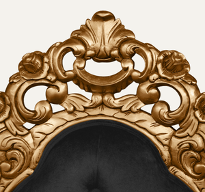 Sillón Negro de Estilo Europeo, Hecho a Mano, con Tapizado de Lujo, Duradero, de Madera de Caoba, para Sala de Estar, Apartamento y Hotel - Product Image 4