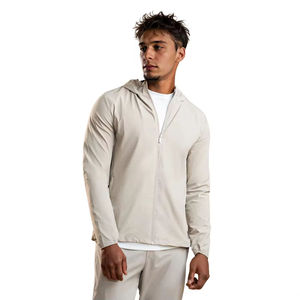 ชุดวอร์มไนลอนเทคกันลมแบบสั้นรุ่นใหม่ล่าสุด พร้อมฮู้ด ดีไซน์ครบชุด สำหรับแฟชั่นกีฬาและสวมใส่ในชีวิตประจำวันของผู้ชาย - Product Image 2