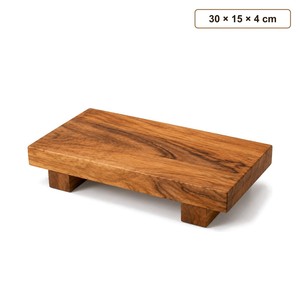 Mangoholz Sushi Geta Servierbrett Großhandel - Handgefertigte 30cm Platte - Product Image 1
