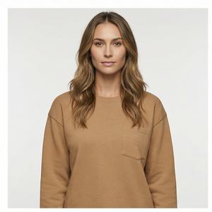 Sweat-shirt en polaire d'hiver pour homme de haute qualité, uni, teint, anti-froissement, décontracté, avec service OEM - Product Image 1