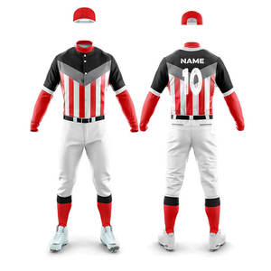 Meilleur prix, nouvelle arrivée, uniforme de baseball 100% polyester respirant, logo personnalisé, service OEM de haute qualité, ensembles de vêtements de sport - Product Image 1