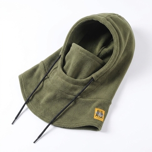 Pasamontañas de Forro Polar, Máscara Facial Térmica Aislante para Deportes de Invierno al Aire Libre, Unisex, Talla Única, Color Gris Crema - Product Image 4