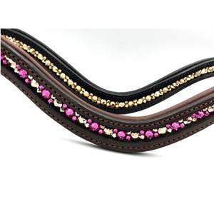 Saman ส่งออกสายคิ้วหนังพิเศษพร้อมตกแต่งคริสตัลเบาะนุ่มและแฟนซี ผู้ผลิตซัพพลายเออร์ชั้นนําของอินเดีย - Product Image 5