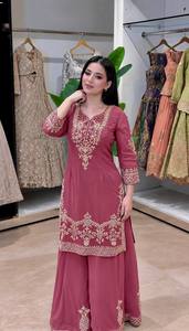<b>PINK</b> Traditional Indian <b>Wedding</b> Lehenga Choli With Embroidered Dupatta Women's Ankle-Length Ethnic <b>Dress</b> - Product Image 2