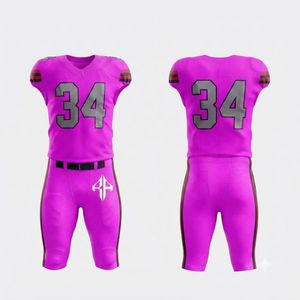 Uniforme de Fútbol Americano con Cuello en V, Sublimado, Corte Regular, 100% Poliéster, Material Premium de Alta Calidad para Hombre - Product Image 1