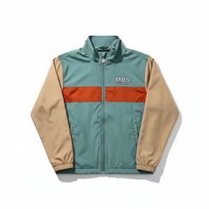 Custom Wholesale Men Vintage Color Block Windbreaker Jacket Lightweight Waterproof Outdoor Retro Streetwear Track Top Coat - Product Image 1