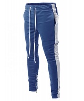 Pantalones Casuales Bordados para Hombre, Tallas Grandes, Pantalones de Felpa a la Moda con Cintura Elástica