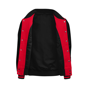 Custom Varsity Jacket Winter High Quality Leather Sleeves College Baseball Letterman Wool Varsity Jacket for Men - Product Image 4