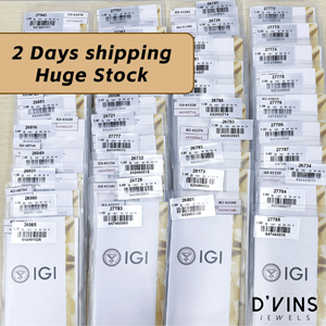 เพชรรูปไข่ D'vins Jewels เพชรเลี้ยงในห้องปฏิบัติการ สี D ขนาด 0.5 กะรัต 1 กะรัต 1.5 กะรัต 2 กะรัต สำหรับทำเครื่องประดับ - Product Image 1