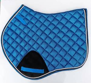 Tapis de selle scintillant marron pour cheval, tapis équestre brillant pour concours et entraînement, tapis de selle de saut marron scintillant - Product Image 2