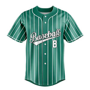 Uniforme de Béisbol Personalizado Unisex para Adultos, 100% Poliéster, Manga Corta, Transpirable, Absorbente de Humedad, Tela Suave, Precio - Product Image 3