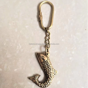 Llavero de latón náutico de lujo para bicicleta o coche hecho a mano con diseños personalizados llaveros de calidad estándar - Product Image 1