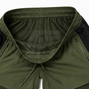 Shorts décontractés d'été pour hommes, en coton léger, coupe ample, taille à cordon, bas de tenue streetwear pour le quotidien, vêtements en gros - Product Image 6
