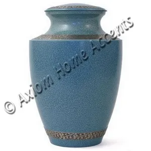 Urne funéraire artisanale en laiton massif pour cendres humaines adultes - Axiom Home Accents Urne de crémation bon marché en plastique indien - Product Image 6
