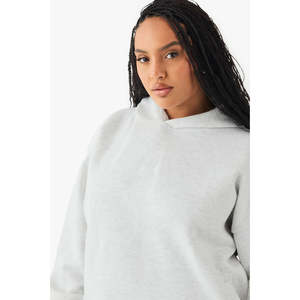 Sudadera con capucha de algodón de alta calidad, personalizada, de gran tamaño, transpirable, ecológica, tejida, para mujer. - Product Image 4