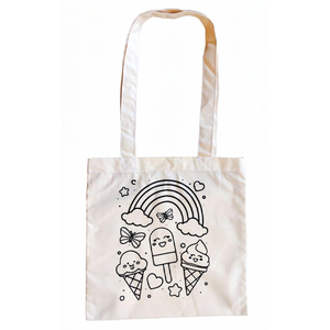 Sac fourre-tout en toile à motif de dessin animé avec dinosaure, fusée et voiture, taille moyenne, avec poignée d'épaule, pour usage quotidien et courses - Product Image 4