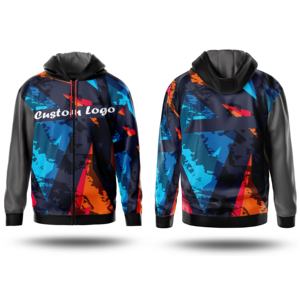 Sweat à capuche en polaire personnalisé avec broderie et impression numérique par sublimation pour l'hiver, homme et femme, qualité supérieure, polyester/coton - Product Image 1