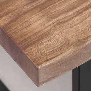 Mesa de comedor rectangular de madera de acacia Vandana Hexa Lunaris - Product Image 4