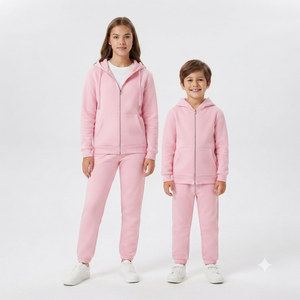 Conjunto de Ropa Infantil para Niños, Sudadera con Capucha de Forro Polar Cálido, Estampado Anti-UV, Ecológico, con Cremallera Completa, para Invierno - Product Image 3