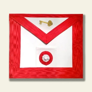 ผ้ากันเปื้อนรุ่นรอยัลอาร์ช ประเทศอังกฤษ ผู้จัดจำหน่ายระดับพรีเมียม ปักดิ้นทองคำแท่ง ผ้ากันเปื้อนพิธีกรรมเมสันแบบสั่งทำพิเศษ - Product Image 1