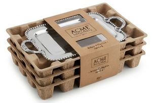 Plateau de service élégant en aluminium argenté pour la maison, la cuisine, la table, la vaisselle, les mariages et les fêtes à prix imbattables - Product Image 6