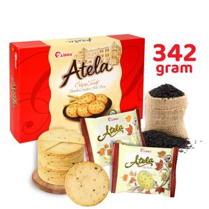 Biscuits croustillants au sésame HALAL ISO ATELA 342G Boîte de sachets au goût sucré Emballage de produits FMCG Snack unique et savoureux du Vietnam - Product Image 5