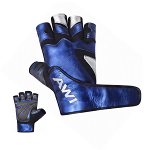 Guantes de Fitness Unisex Personalizados con Soporte OEM y ODM, Medios Dedos, Palma de Cuero Transpirable, para Levantamiento de Pesas y Entrenamiento en Gimnasio, con Cierre de Gancho y Bucle - Product Image 4