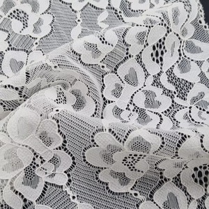 Floral Stretch <b>Lace</b> Band 20cm Lightweight Nylon Spandex <b>Elastic</b> Warp Knit Fabric Clothes Underwear Dress Premium Korean Quality - Product Image 5