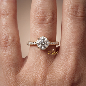 แหวนเงินแท้ 925 ประดับเพชรซิคอนทรงรัศมี ระดับความใส VVS1 น้ำหนัก 1.5 กะรัต สำหรับงานหมั้น งานแต่งงาน ของขวัญสุดหรูสำหรับผู้หญิง เครื่องประดับแฟชั่น - Product Image 4