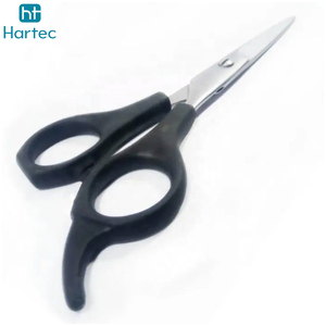 Tijeras de Peluquería Profesionales al por Mayor, con Logotipo Personalizado OEM, Mango de Plástico Negro, Acero Inoxidable con Alto Contenido de Carbono, para Cortar el Cabello - Product Image 2