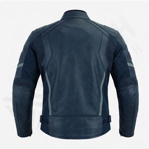 Veste de moto en cuir véritable pour homme de qualité supérieure, nouvelle arrivée, vestes de moto d'hiver, protections amovibles, personnalisables - Product Image 2