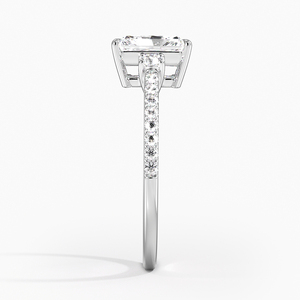 Bague BOJ 0145 en argent 925, taille radiant, sertie de trois pierres Lyra, solitaire en diamant 2 carats, couleur D, VVS1, Moissanite GRA, en promotion - Product Image 3