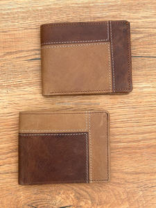 กระเป๋าสตางค์ผู้ชายหนังแท้แท้แบบ100% กระเป๋าใส่บัตรของขวัญที่ดีที่สุดสำหรับกระเป๋าเงินคาร์บอนแบบทำมือ - Product Image 2